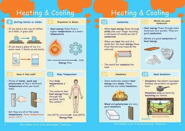 CE/KS3 Science: Chemistry: Heating & Cooling