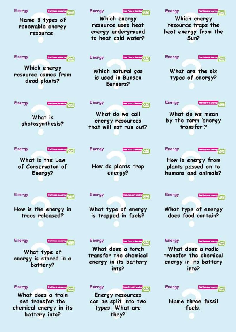 Common Entrance KS3 Science Revision Flashcards