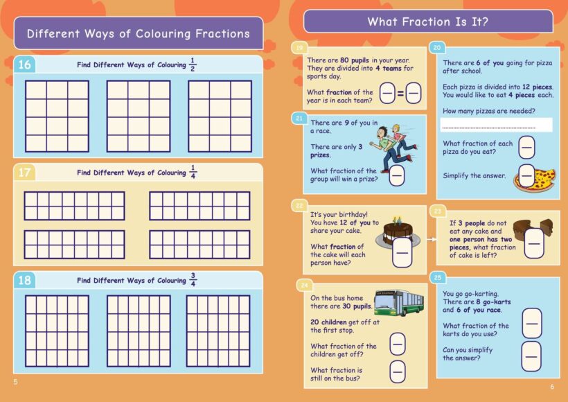 KS2 Maths Fractions Revision Book