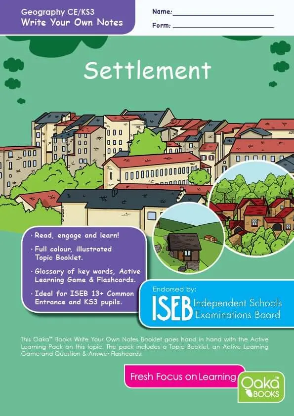 CE/KS3 Geography: Settlement