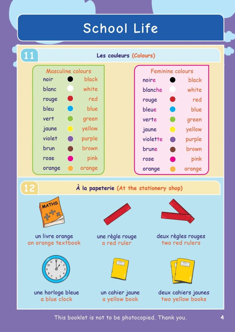 CE/KS3 French: School Life