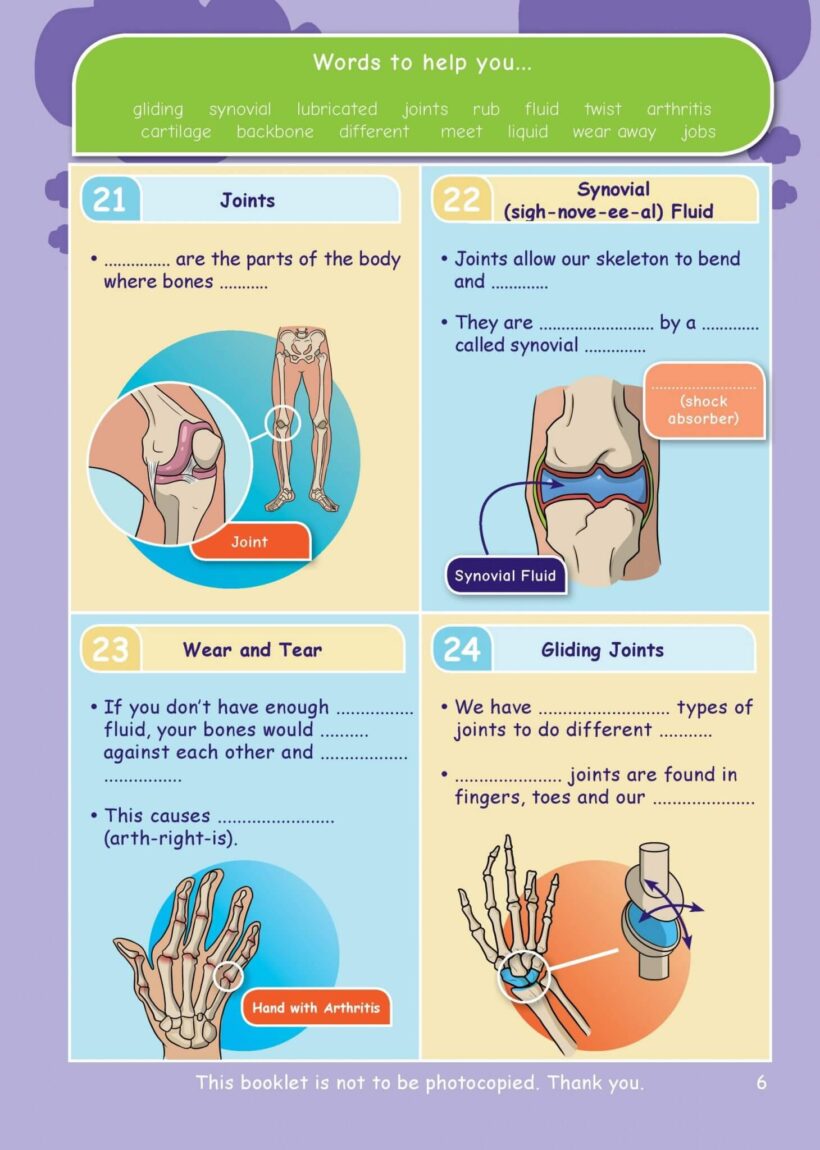 CE/KS3 Science: Biology: Movement: Skeletons & Muscles.