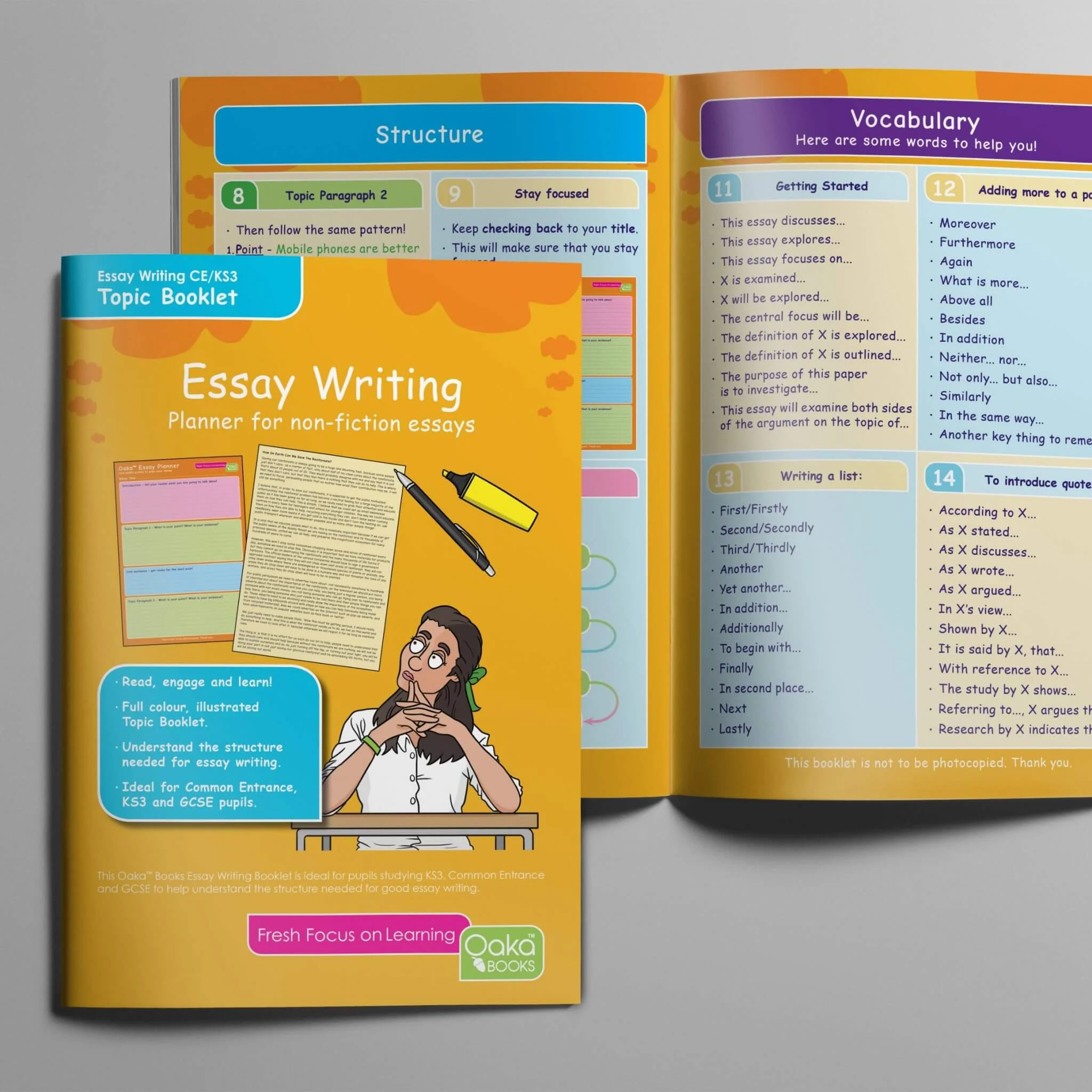 Write a Great Essay - Colour Coded Essay Planner