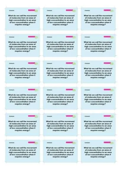 GCSE/KS4 Biology: Osmosis