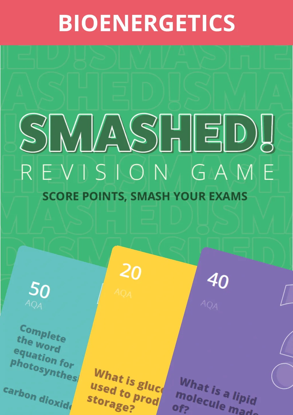 Bioenergetics Smashed Card Game