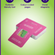 Promotional graphic for Geogol cards, with dyslexia-friendly font, colour-coded pages and visual diagrams for visual learners and SEN students